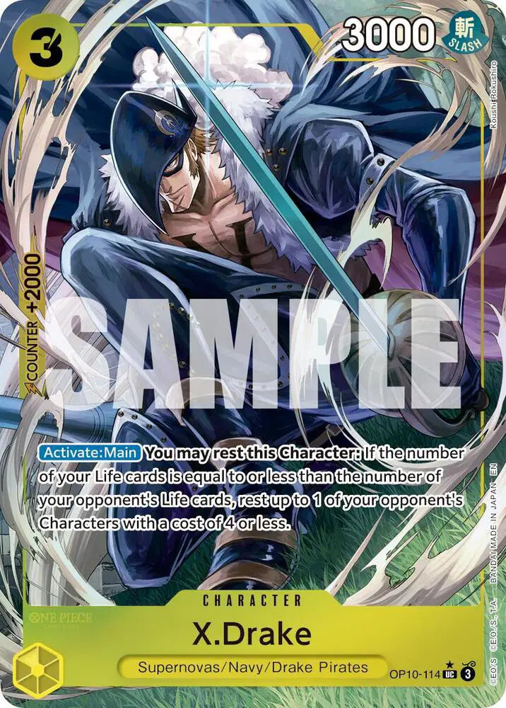 X.Drake (Alternate Art) - OP10-114 - Premium Booster -The Best- Vol. 2