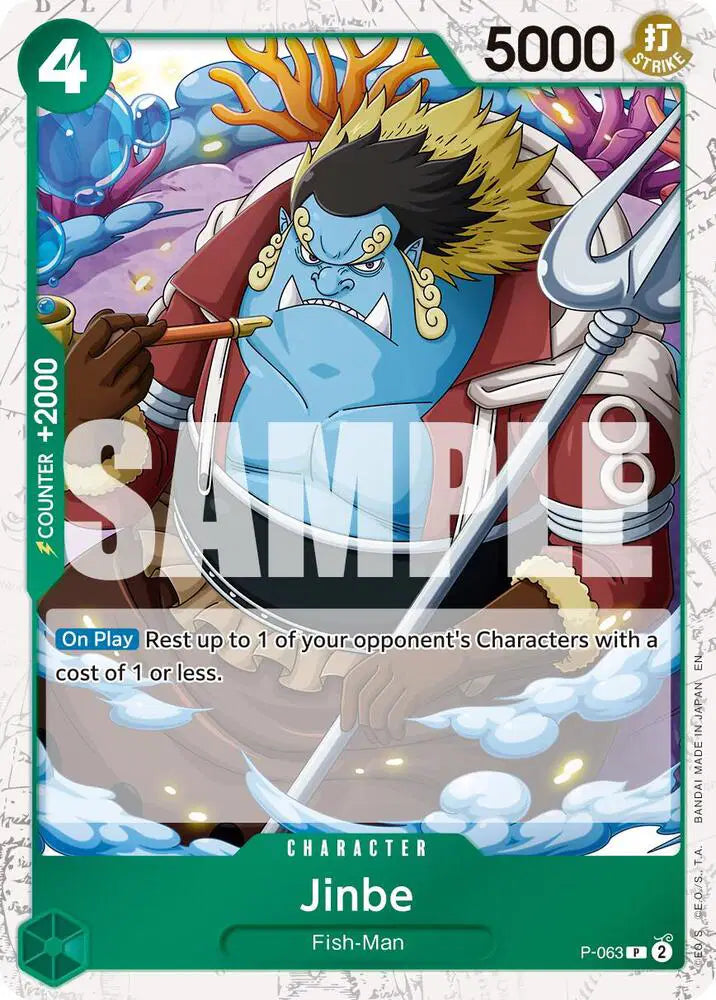 Jinbe - P-063 (Pirate Foil) - P-063 - Premium Booster -The Best- Vol. 2
