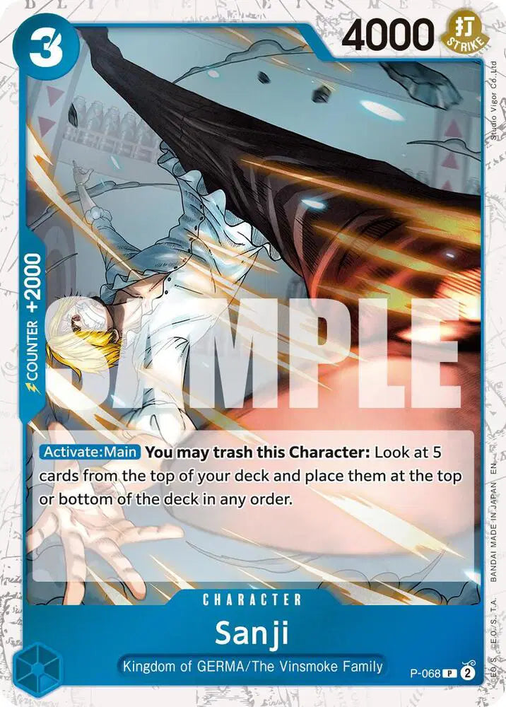 Sanji - P-068 (Pirate Foil) - P-068 - Premium Booster -The Best- Vol. 2