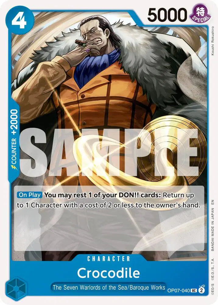 Crocodile - OP07-040 (Reprint) - OP07-040 - Premium Booster -The Best- Vol. 2