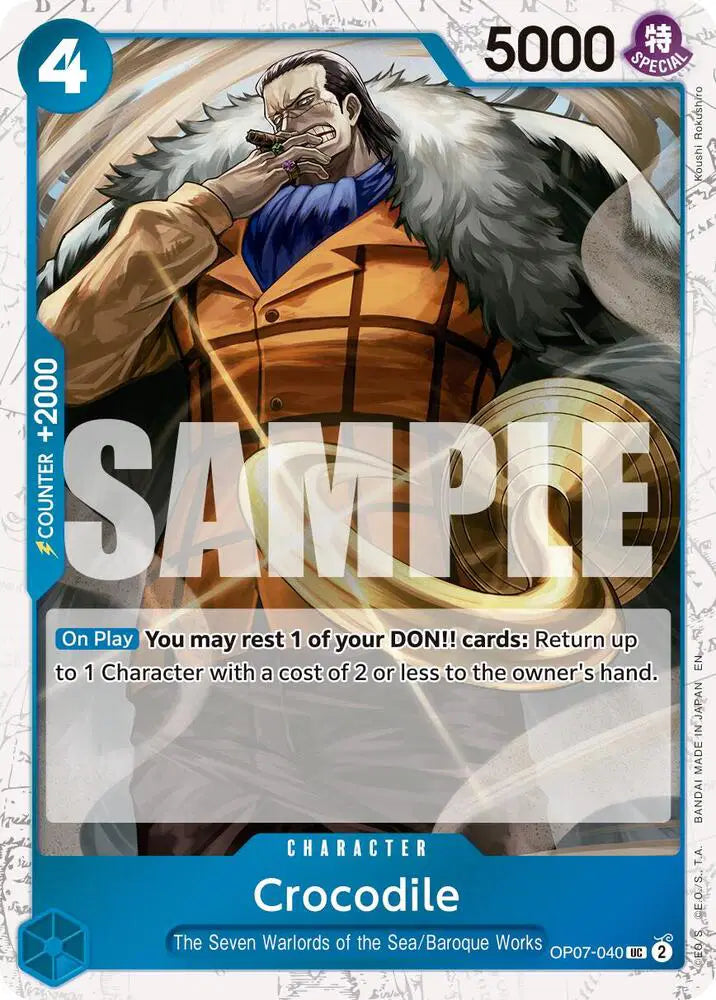 Crocodile - OP07-040 (Pirate Foil) - OP07-040 - Premium Booster -The Best- Vol. 2