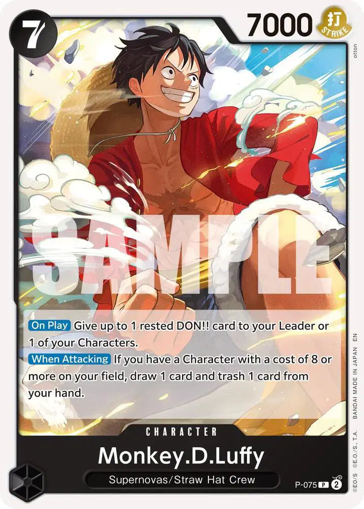 Monkey.D.Luffy - P-075 (Reprint) - P-075 - Premium Booster -The Best- Vol. 2