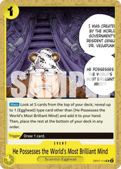 He Possesses the World's Most Brilliant Mind (Reprint) - OP07-114 - Premium Booster -The Best- Vol. 2