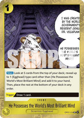 He Possesses the World's Most Brilliant Mind (Pirate Foil) - OP07-114 - Premium Booster -The Best- Vol. 2