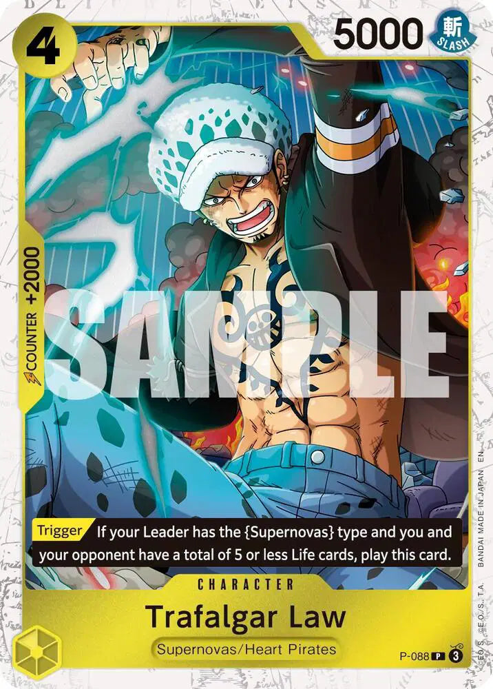 Trafalgar Law - P-088 (Pirate Foil) - P-088 - Premium Booster -The Best- Vol. 2