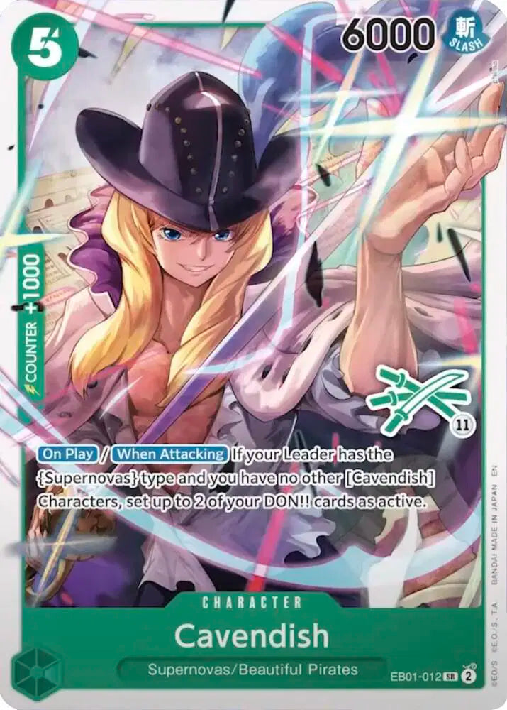 Cavendish (Zoro Deck) - EB01-012 - Learn Together Deck Set