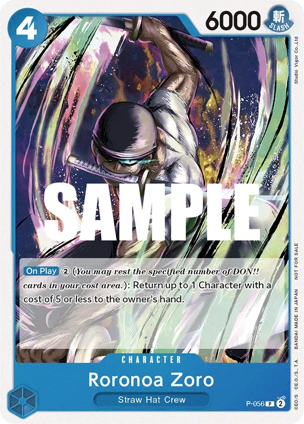 Roronoa Zoro - P-056 (Nami Deck) - P-056 - Learn Together Deck Set
