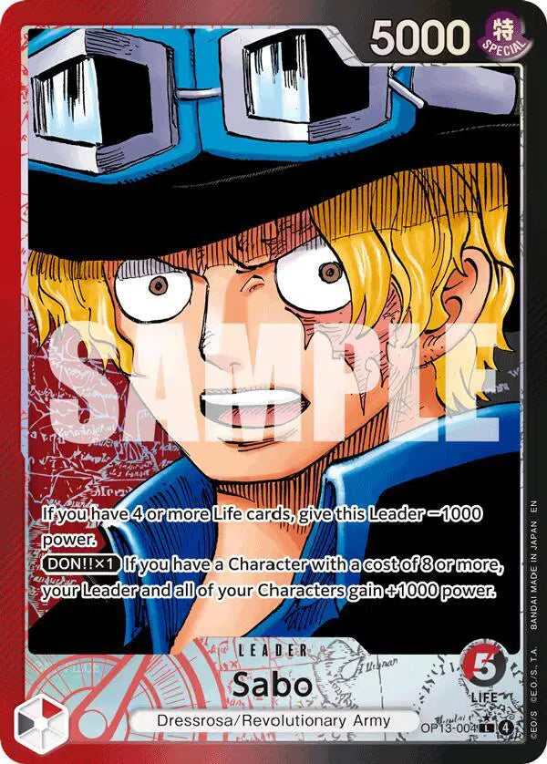 Sabo (004) (Alternate Art) - OP13-004 - Carrying On His Will