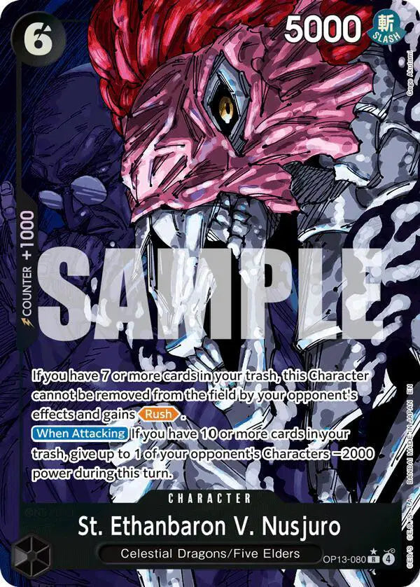 St. Ethanbaron V. Nusjuro (Alternate Art) - OP13-080 - Carrying On His Will