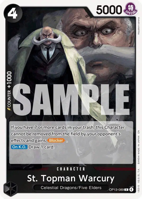 St. Topman Warcury - OP13-089 - Carrying On His Will