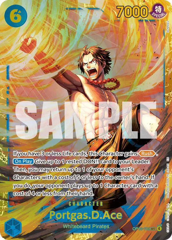 Portgas.D.Ace (119) (SP) - OP13-119 - Carrying On His Will