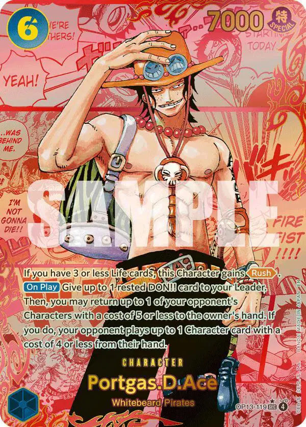 Portgas.D.Ace (119) (3rd Anniversary) - OP13-119 - Carrying On His Will
