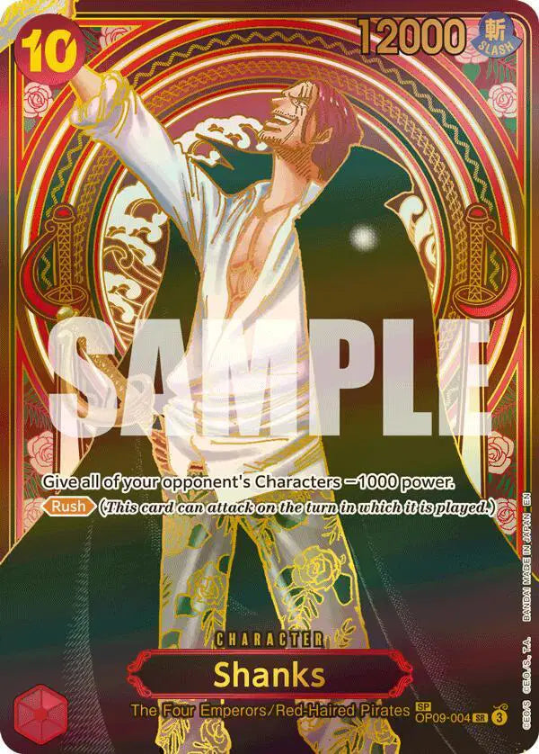Shanks - OP09-004 (SP) (Gold) - OP09-004 - Carrying On His Will