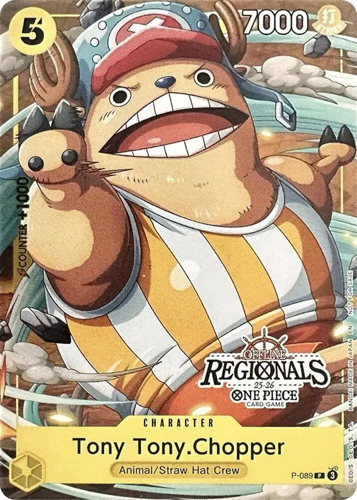 Tony Tony.Chopper (CS 25-26 Regionals Textured Chase Promo) - P-089 - One Piece Promotion Cards