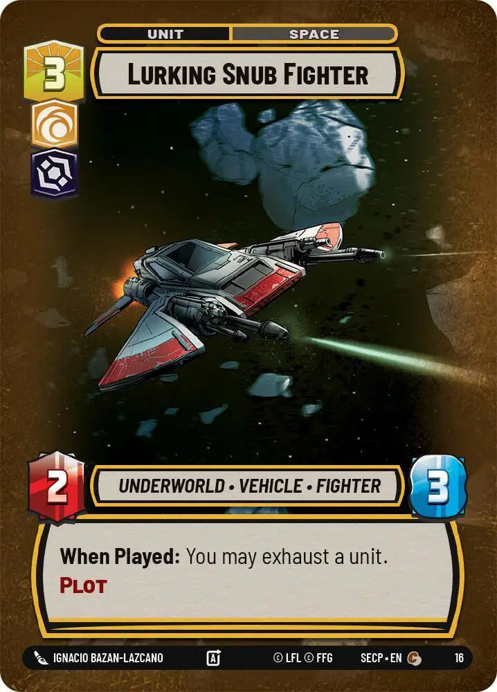 Lurking Snub Fighter - SEC-N_19 - Secrets of Power - Weekly Play Promos