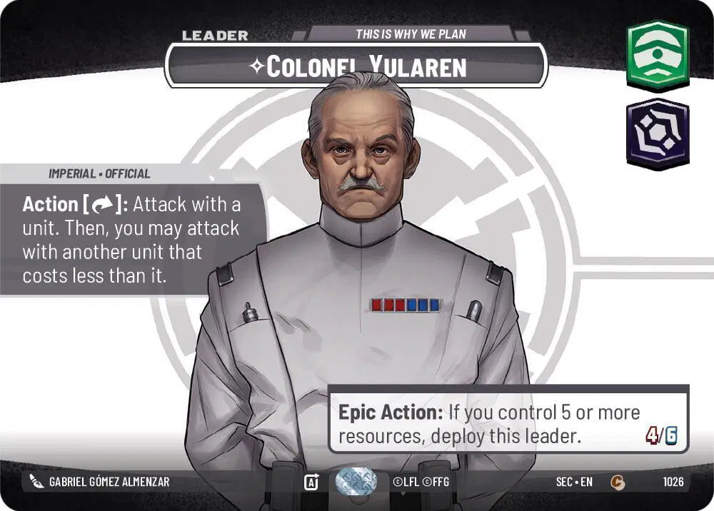 Colonel Yularen - This is Why We Plan (Showcase) - SEC-1026 - Secrets of Power