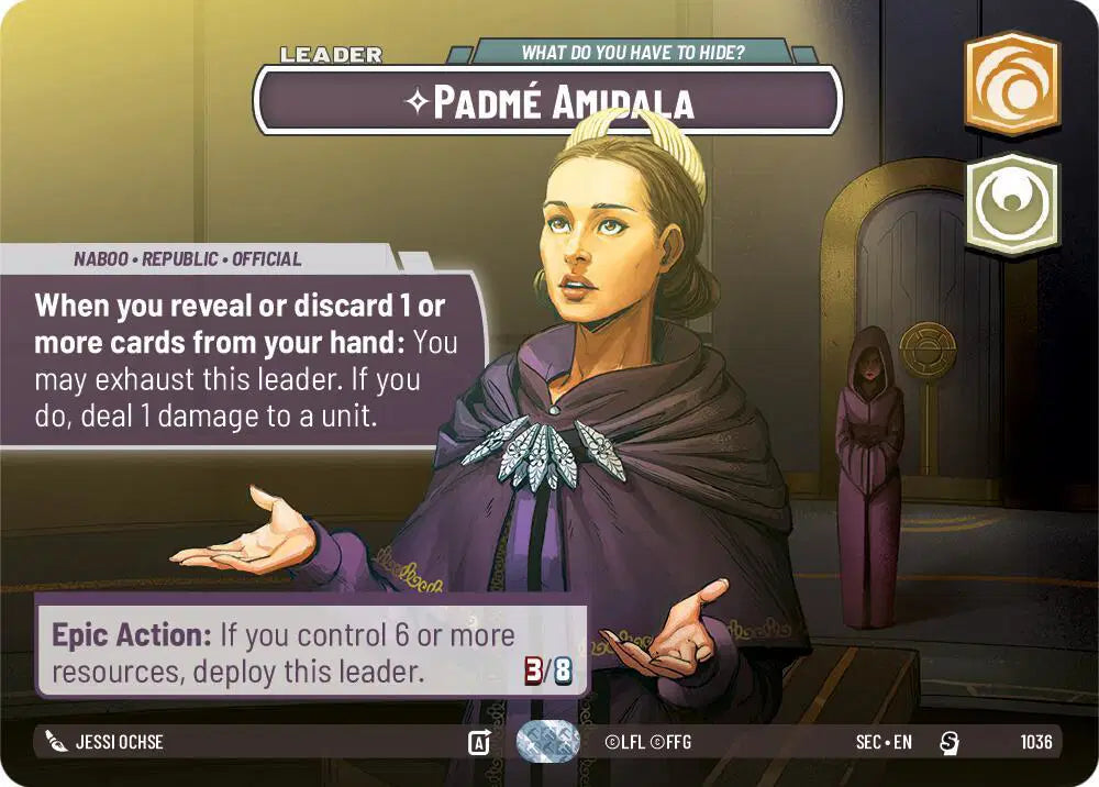 Padme Amidala - What Do You Have to Hide? (Showcase) - SEC-1036 - Secrets of Power