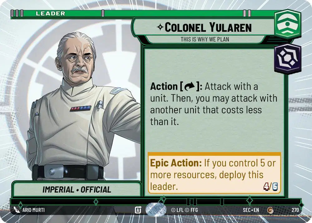 Colonel Yularen - This is Why We Plan (Hyperspace) - SEC-270 - Secrets of Power