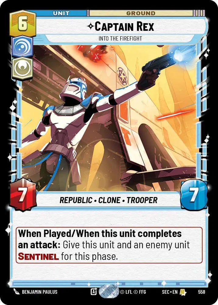 Captain Rex - Into the Firefight (Foil) - SEC-558 - Secrets of Power