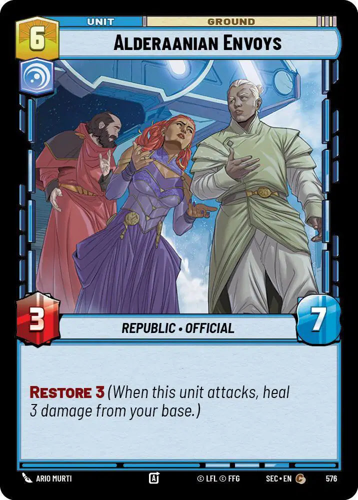 Alderaanian Envoys (Foil) - SEC-576 - Secrets of Power