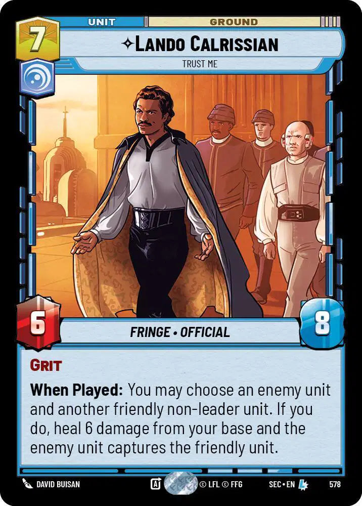 Lando Calrissian - Trust Me (Foil) - SEC-578 - Secrets of Power