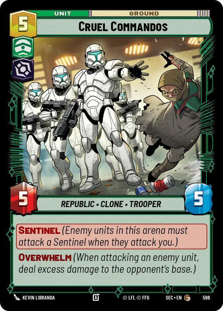 Cruel Commandos (Foil) - SEC-596 - Secrets of Power