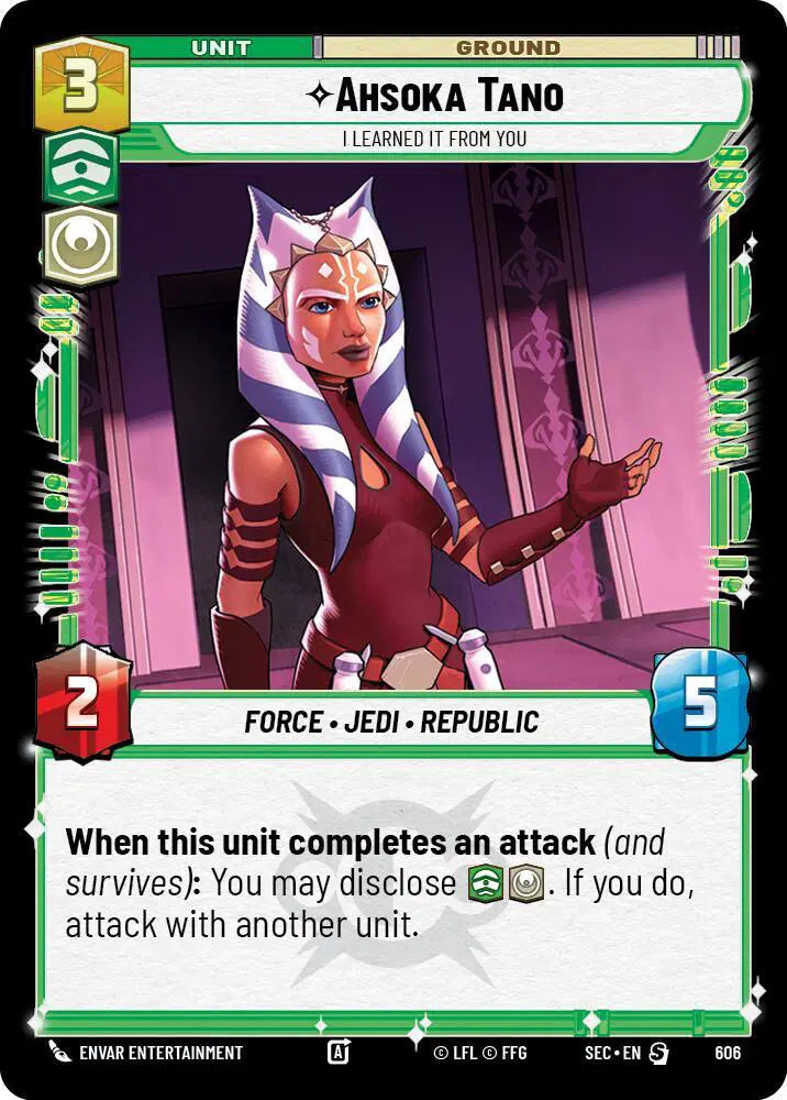 Ahsoka Tano - I Learned It from You (Foil) - SEC-606 - Secrets of Power