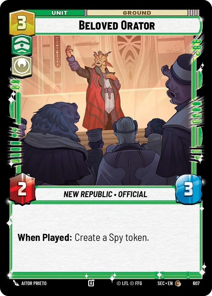 Beloved Orator (Foil) - SEC-607 - Secrets of Power