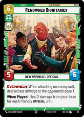 Renowned Dignitaries (Foil) - SEC-612 - Secrets of Power