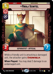 Miraj Scintel - The Weak Deserve to Kneel (Foil) - SEC-649 - Secrets of Power