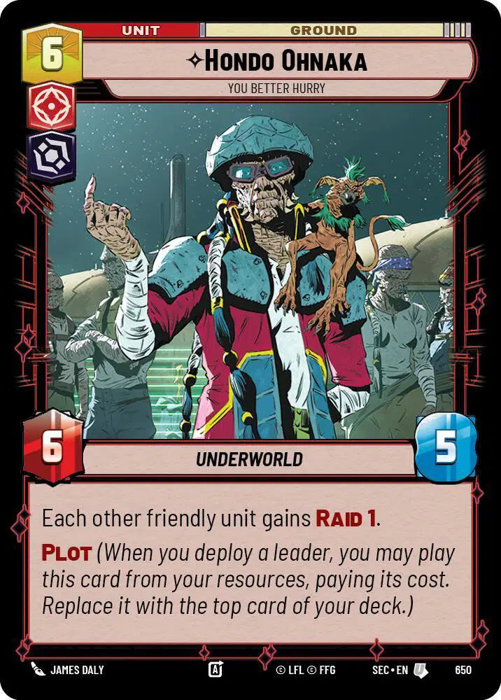Hondo Ohnaka - You Better Hurry (Foil) - SEC-650 - Secrets of Power