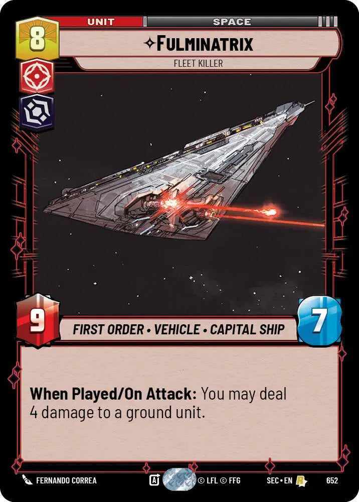 Fulminatrix - Fleet Killer (Foil) - SEC-652 - Secrets of Power