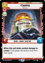 Chopper - War Hero (Foil) - SEC-657 - Secrets of Power