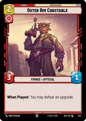 Outer Rim Constable (Foil) - SEC-673 - Secrets of Power