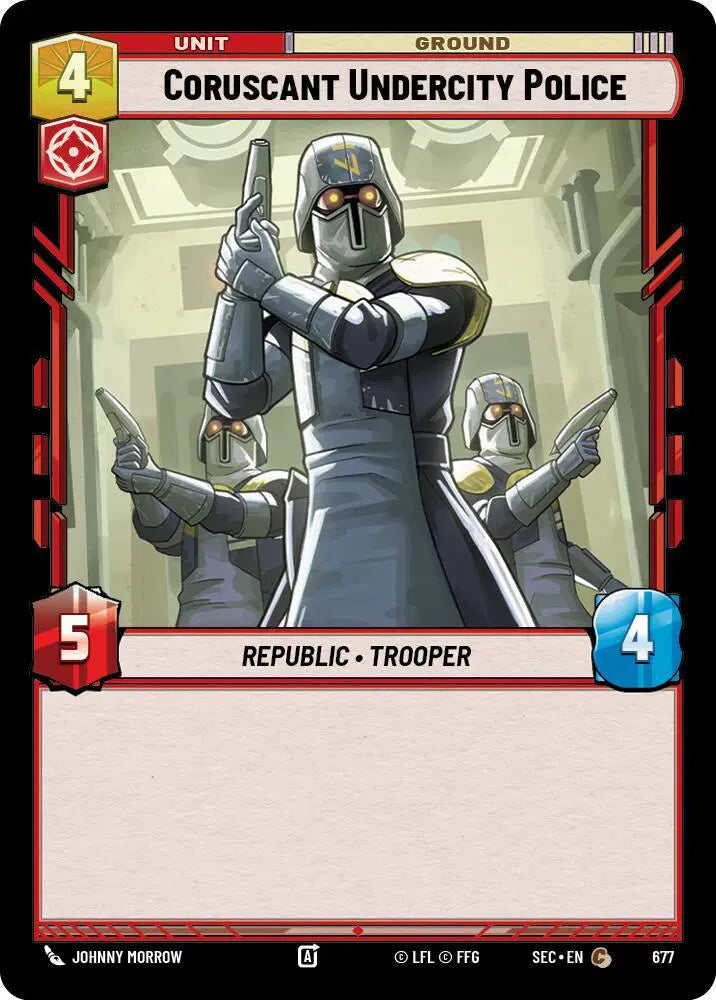 Coruscant Undercity Police (Foil) - SEC-677 - Secrets of Power