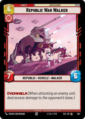 Republic War Walker (Foil) - SEC-683 - Secrets of Power
