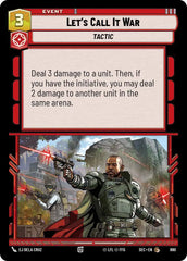 Let's Call It War (Foil) - SEC-690 - Secrets of Power