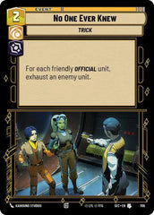 No One Ever Knew (Foil) - SEC-706 - Secrets of Power