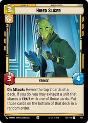 Hired Slicer (Foil) - SEC-730 - Secrets of Power