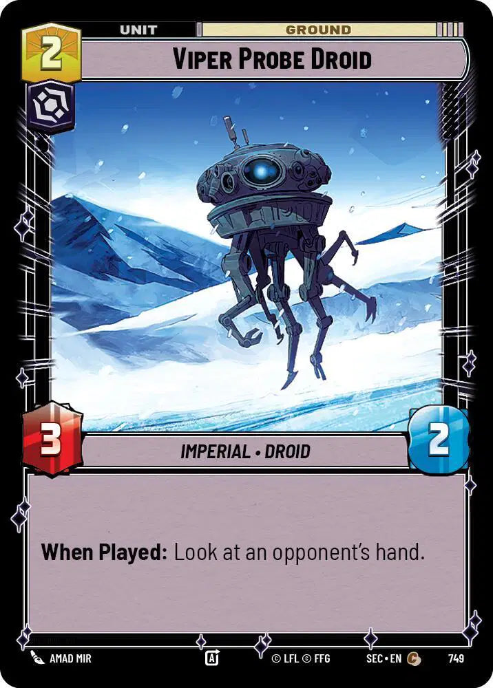 Viper Probe Droid (Foil) - SEC-749 - Secrets of Power