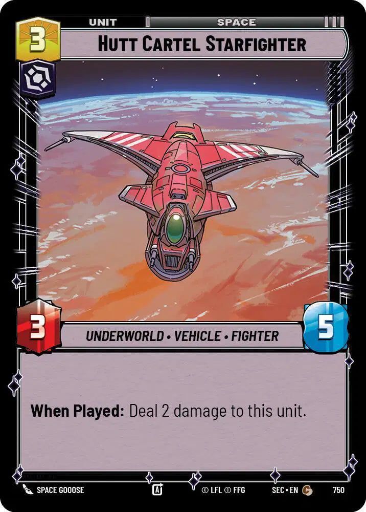 Hutt Cartel Starfighter (Foil) - SEC-750 - Secrets of Power