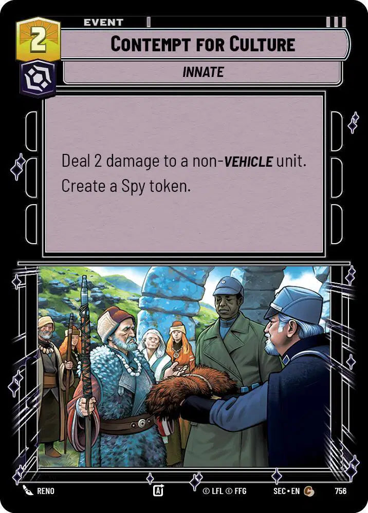 Contempt for Culture (Foil) - SEC-756 - Secrets of Power