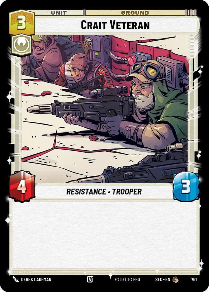 Crait Veteran (Foil) - SEC-761 - Secrets of Power