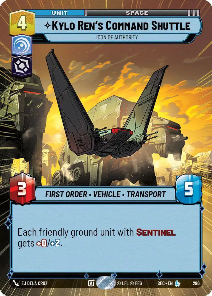 Kylo Ren's Command Shuttle - Icon of Authority (Hyperspace) - SEC-296 - Secrets of Power