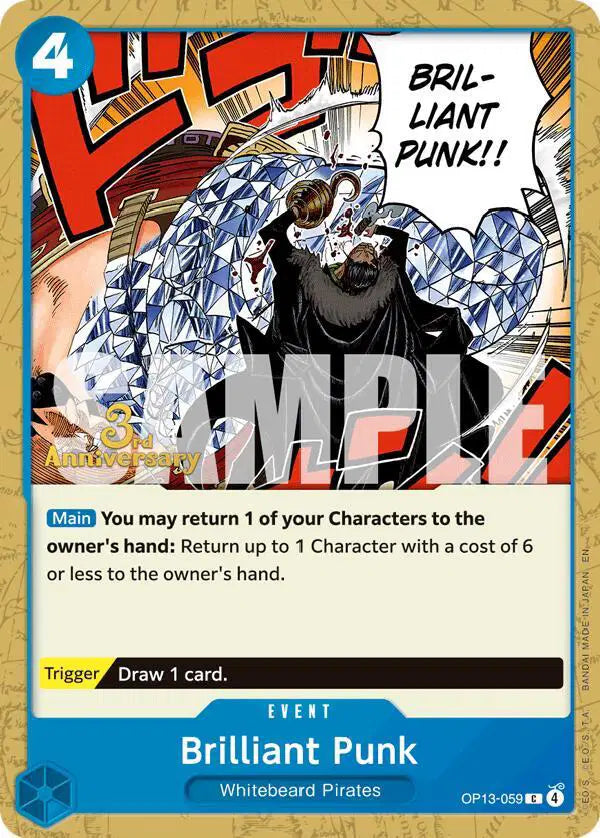Brilliant Punk - OP13-059 - Carrying On His Will: 3rd Anniversary Tournament Cards