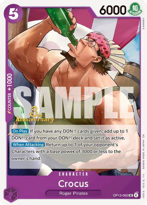 Crocus - OP13-062 - Carrying On His Will: 3rd Anniversary Tournament Cards
