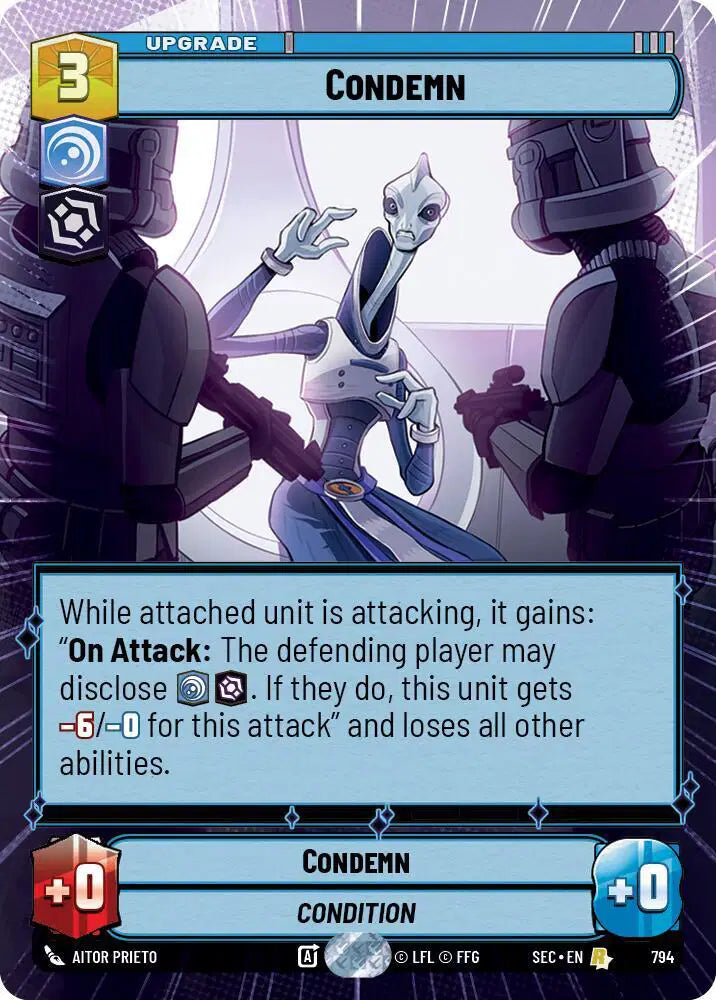 Condemn (Hyperspace Foil) - SEC-794 - Secrets of Power