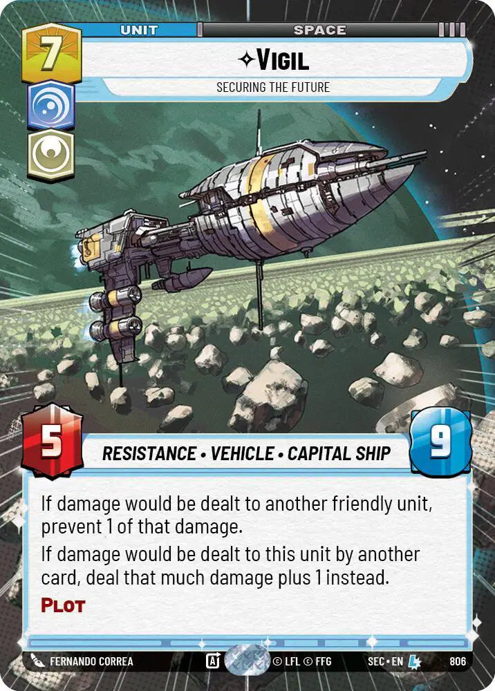Vigil - Securing the Future (Hyperspace Foil) - SEC-806 - Secrets of Power