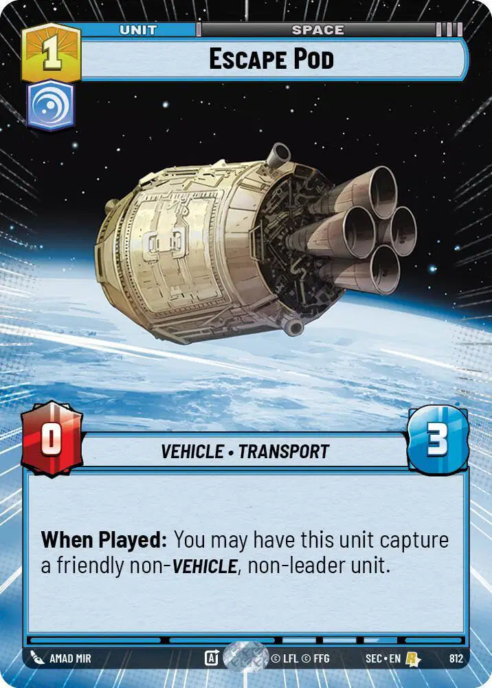 Escape Pod (Hyperspace Foil) - SEC-812 - Secrets of Power