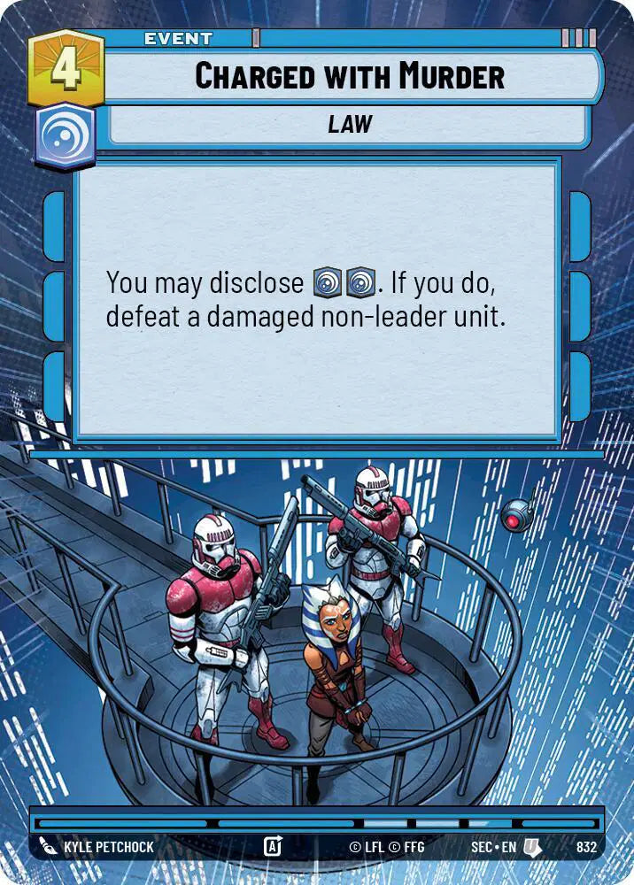 Charged with Murder (Hyperspace Foil) - SEC-832 - Secrets of Power